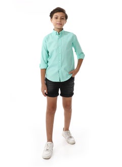Andora Elastic Waist Boys Cotton Denim Short - Black  - Image 5