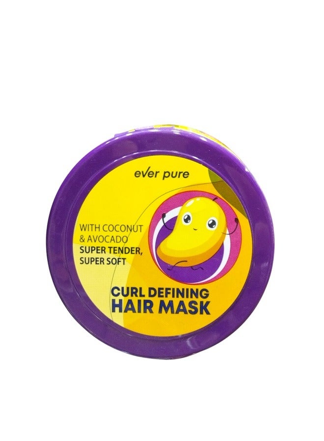ever pure HAIR MASK CURL DEFINING WITH COCONUT & AVOCADO 340ML - Image 4