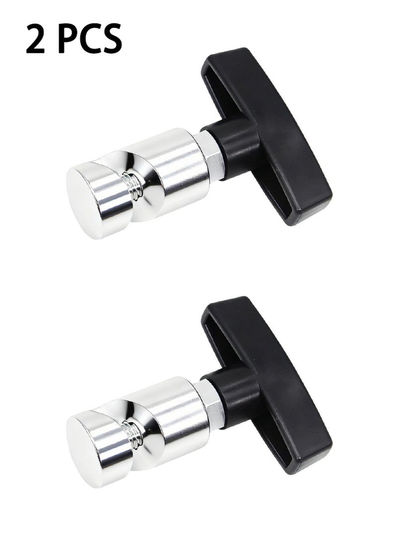 OMEVE 2PCS Car Hood Prop Struts Clamp, Hood Lift Clamp, Lift Support Clamp, 0.55 Inch Hood Lift Support Clip, for Car Rod Retaining Holder Tool, Portable Aluminum Alloy Anti (Silver) - Image 1
