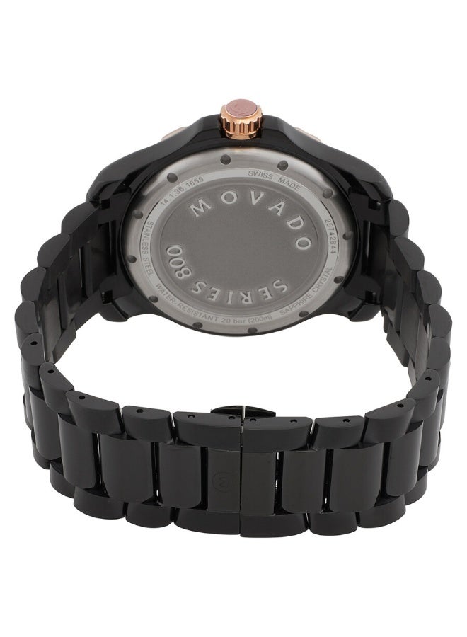 MOVADO BOLD Movado  Series 800 Quartz Black Dial Men's Watch - Image 3