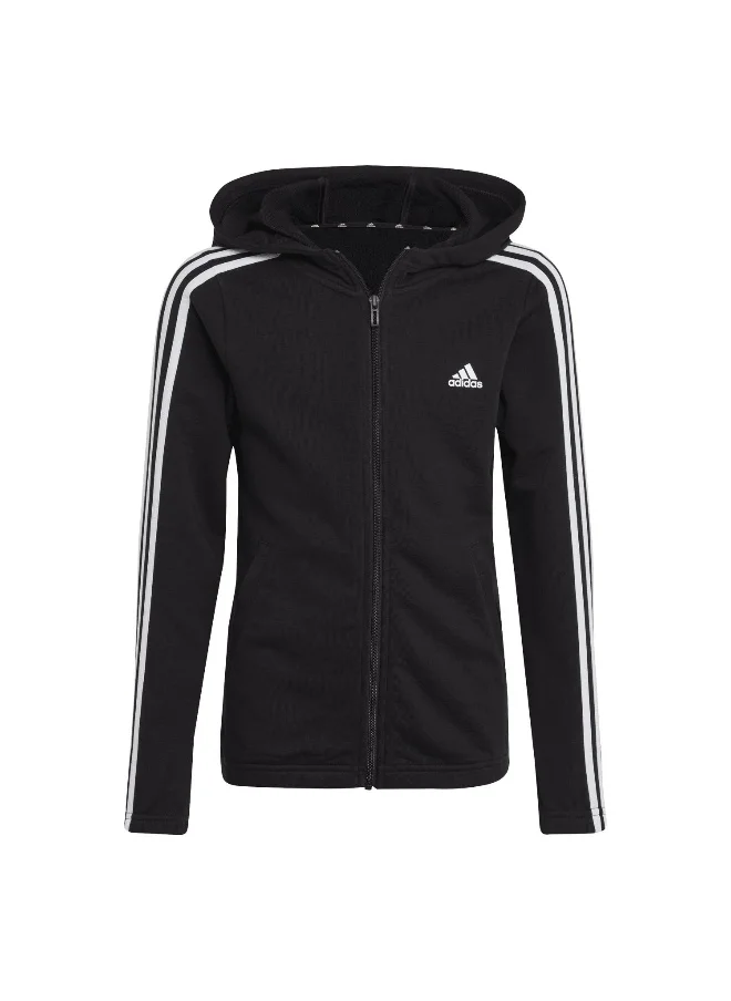 اديداس adidas G 3S Fz Hd Black Training Track Tops 7-8Y