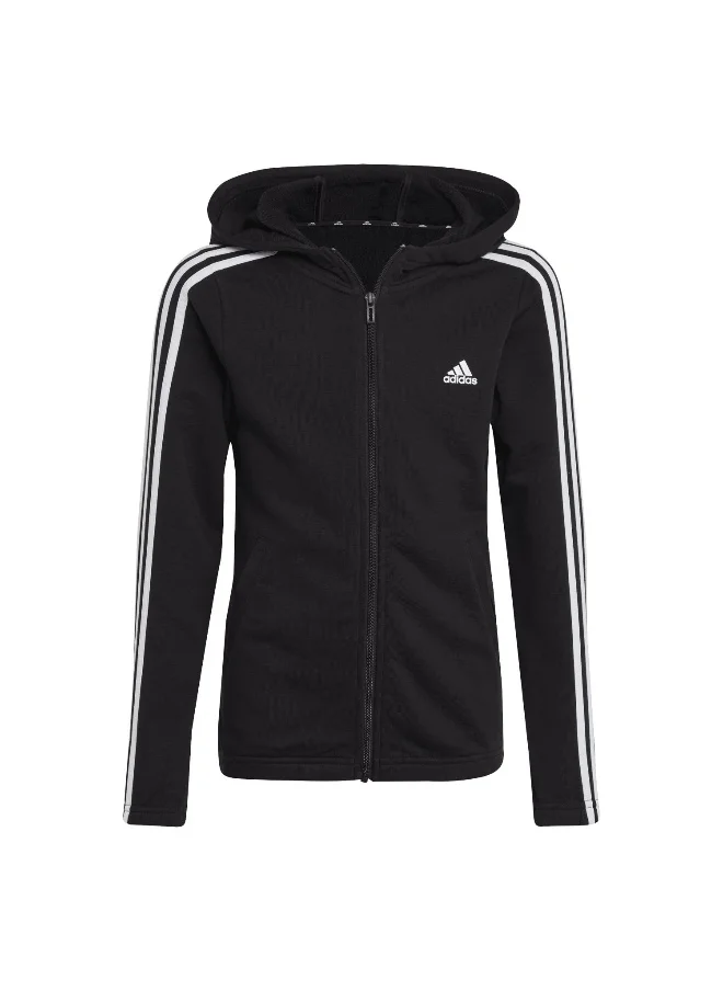 اديداس adidas G 3S Fz Hd Black Training Track Tops 7-8Y