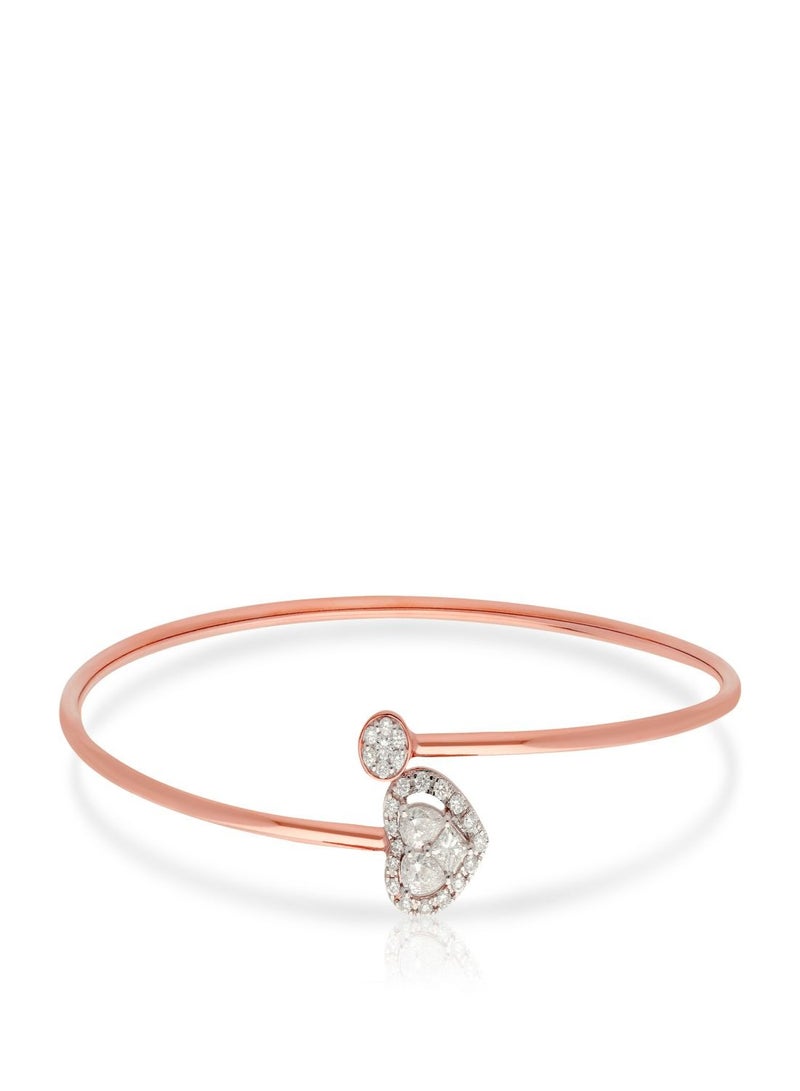 Malabar Gold and Diamonds 18 Carat 750 Purity Mine Diamond Bangle MRGHTH040OB1 - Image 4