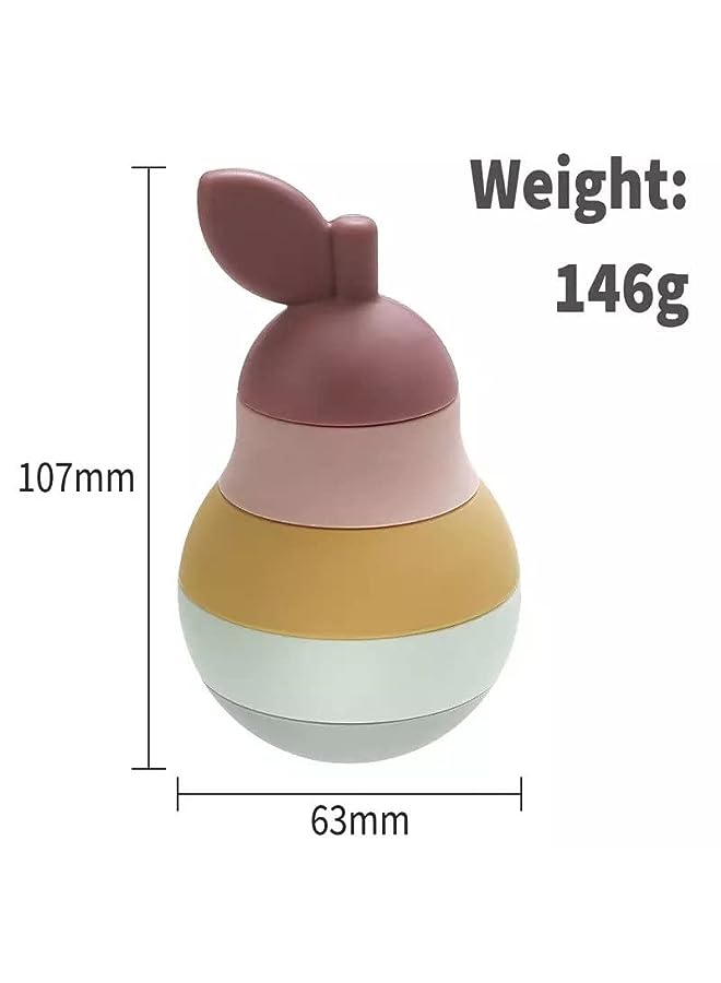 PROMASS Pear Stacker - Pastel - Stacking toy - Teething toy - Sorting toy - Image 2
