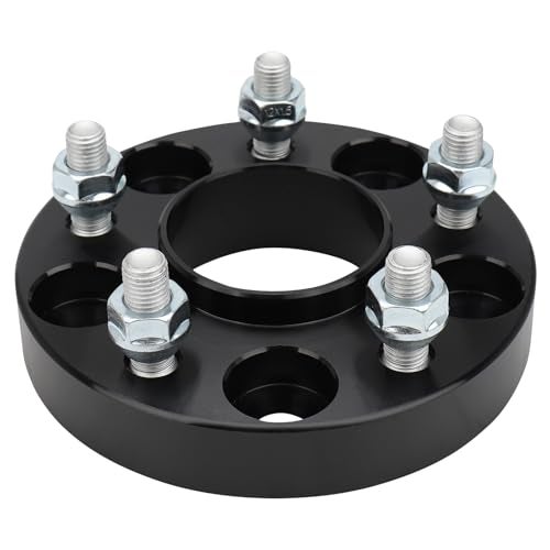 Haruma 1inch Hubcentric Wheel Spacers 78.1mm Hub Bore 5x4.5 for Hyundai Genesis Elantra Equus Sonata Tiburon Veloster Wheel Spacer with M14x1.5 Studs, 2PCS 5 lug for Kia Optima Forge Wheel Adapters - Image 4