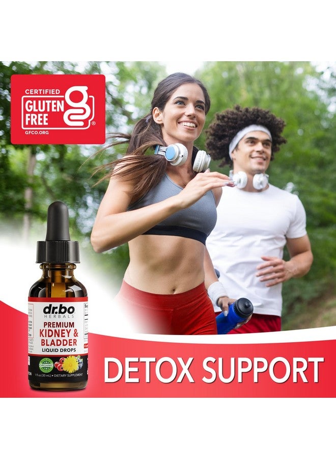 dr.bo Kidney Support Supplement Bladder Health - Organic Renal Cleanse Supplements Drops Juniper Berry Cleavers Dandelion - Renal Kidney Cleanse Detox Urinary Tract Herbal Bladder Support Flush Kidneys 1oz - Image 5