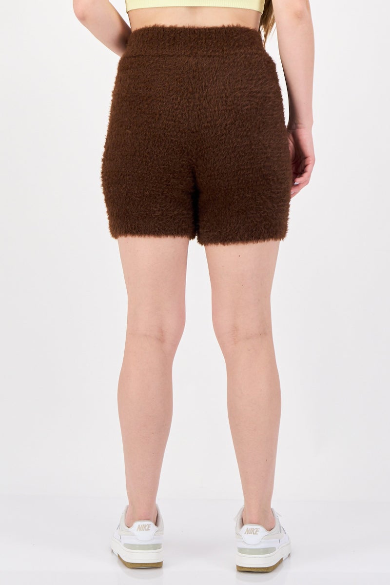 Reebok Women Sportswear Fit Outdoor Shorts, Brown - Image 3