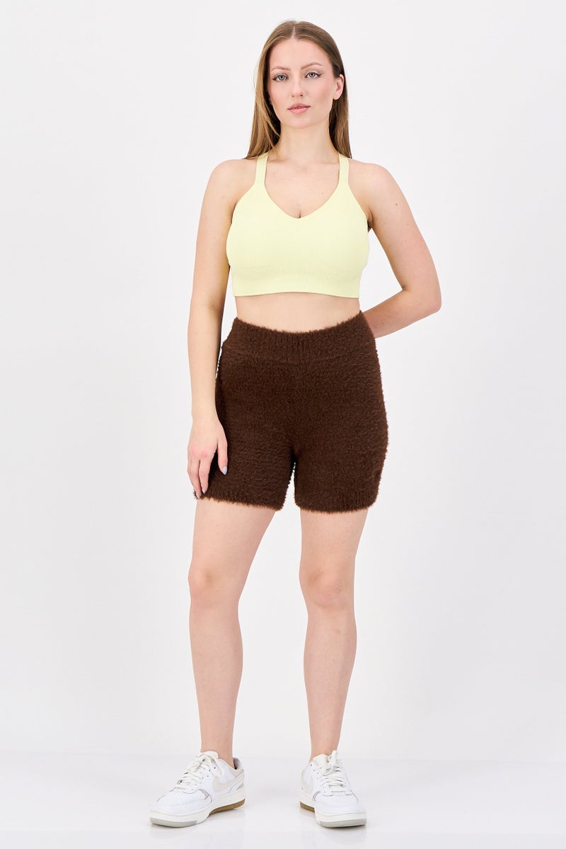 Reebok Women Sportswear Fit Outdoor Shorts, Brown - Image 4