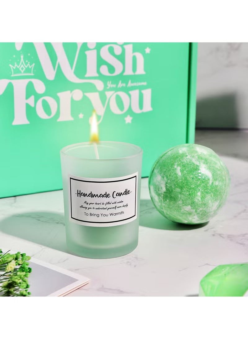 ARNOTEC Women's birthday gift box set, 11-piece surprise gift box, including aromatherapy candles, plush socks, bubble balls, soap, thermos cup, etc., a relaxing care gift for besties/moms/girlfriends/sisters - Image 5