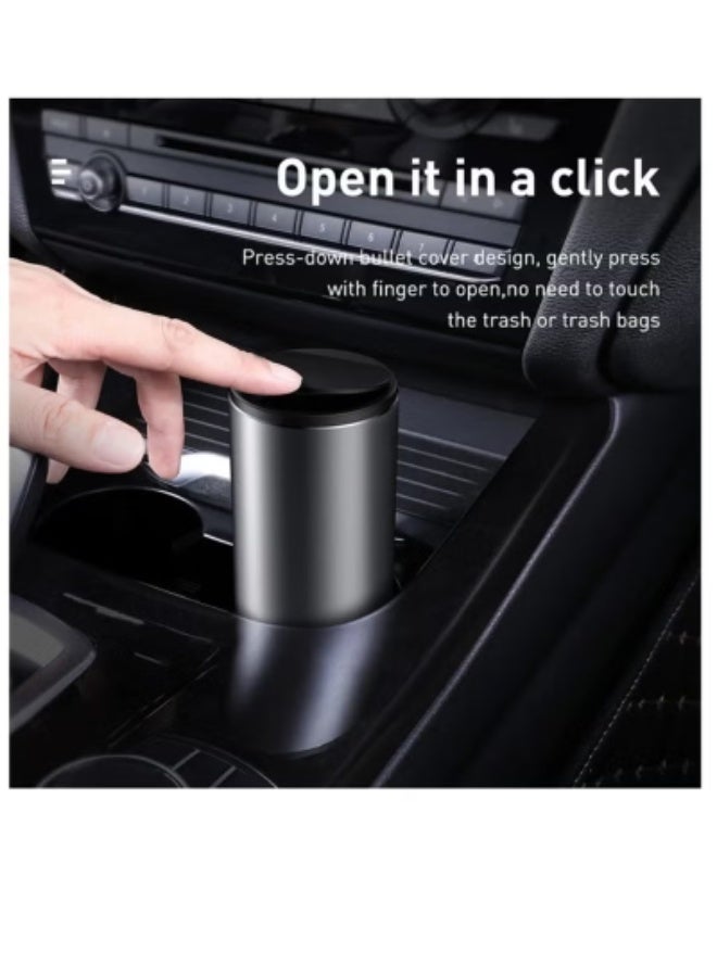 Baseus Automotive Mini Car Trash Bin – Portable Garbage Can with 30 Disposable Bags for Vehicle Waste Management - Image 3