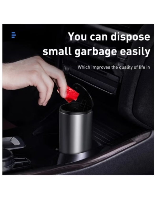 Baseus Automotive Mini Car Trash Bin – Portable Garbage Can with 30 Disposable Bags for Vehicle Waste Management - Image 4