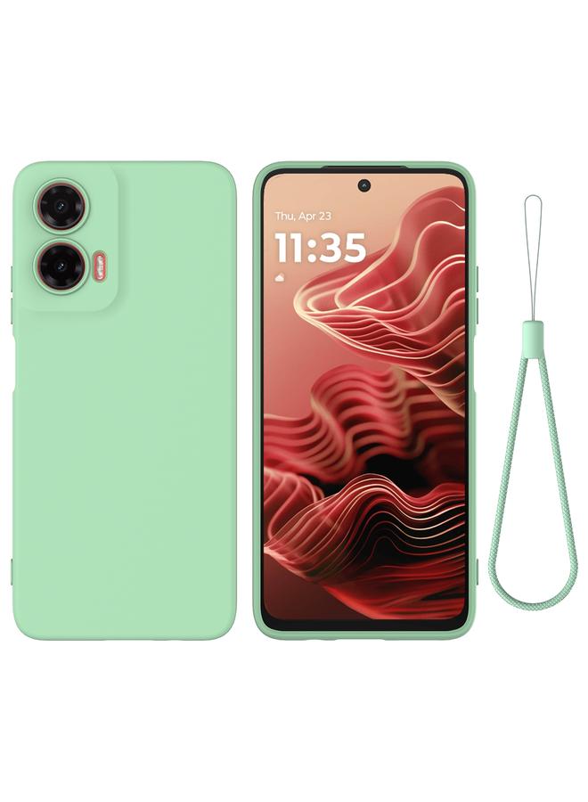 S-TOP Case For Motorola Moto G35 Pure Color Liquid Silicone Shockproof Phone Case - Image 1