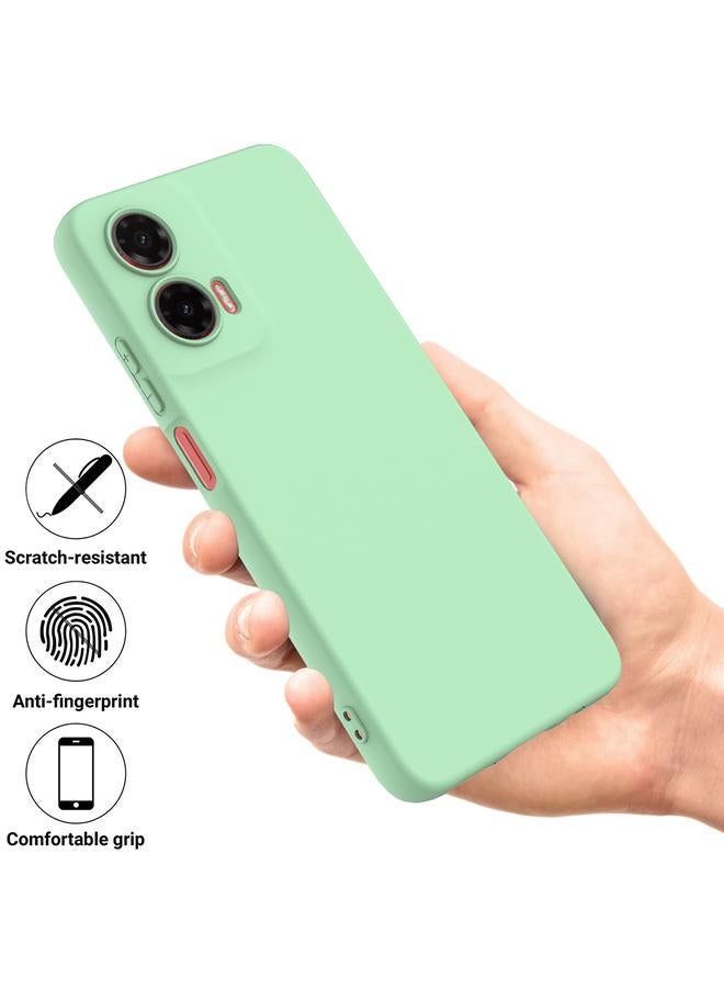 S-TOP Case For Motorola Moto G35 Pure Color Liquid Silicone Shockproof Phone Case - Image 2