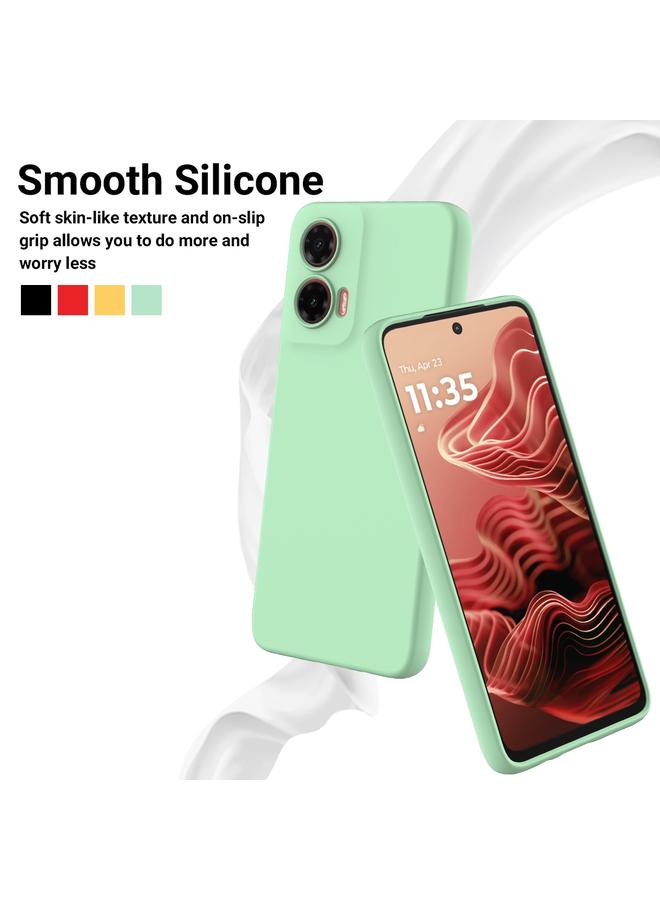 S-TOP Case For Motorola Moto G35 Pure Color Liquid Silicone Shockproof Phone Case - Image 3