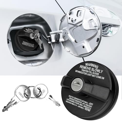 vvag Locking Gas Cap with Key Gas Cap Lock Compatible with Toyota 4Runner Tacoma Nissan GMC Honda CRV Tundra Acura Infiniti Buick Cadillac Chevy Fuel Tank Cap Lock Replacement 7730047020 10504 - Image 1