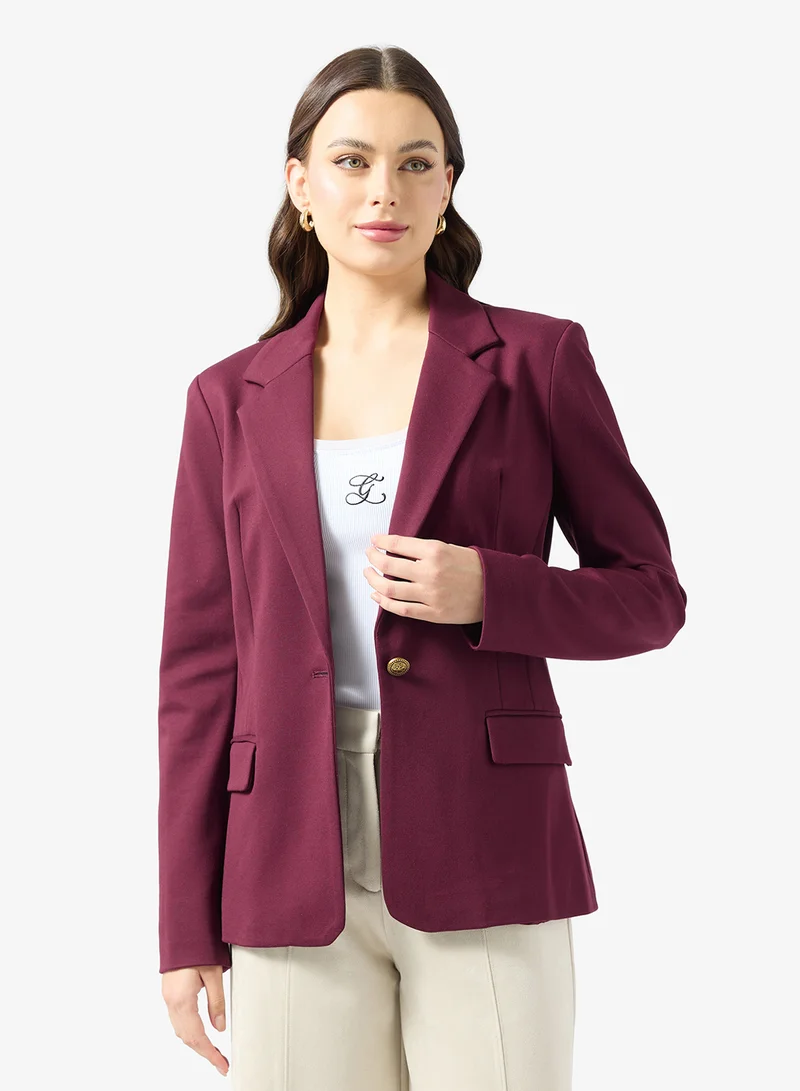 جس Chissy Single Breast Blazer