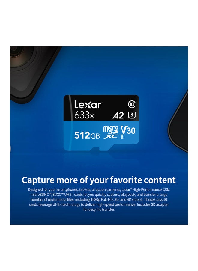 NIBEMINENT 633x 32GB TF Card High Performance Micro SD Blue  - Image 2