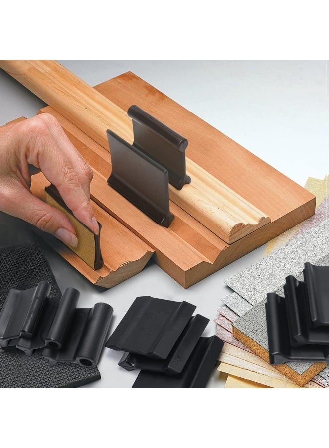 DITKOK 11 PCS Rubber Polishing Pad Flexible Contour & Angle Sanding Grips with 21 Profiles - Image 1