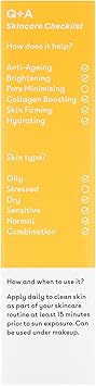 Q+A QA Peptide AntiAgeing Daily Sunscreen SPF 50 Lightweight NonSticky BroadSpectrum UVAUVB CollagenBoosting Hydrating RadianceEnhancing 95 Natural Vegan Facial SPF 50ml - Image 5
