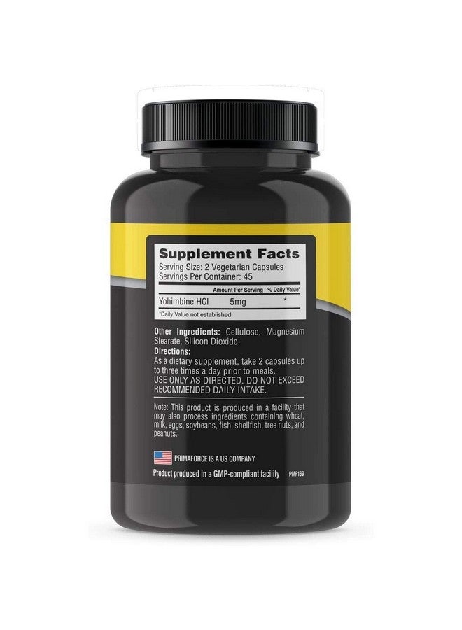 Primaforce بريما فورس، يوهيمبين HCl، 2.5 ملغ، 90 كبسولة نباتية PMF-02039، 80 جرام - Image 2