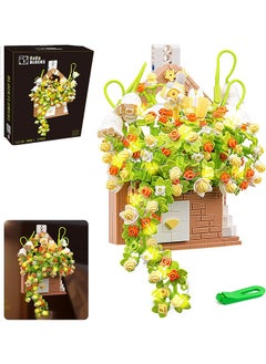 Taiahiro Creative Mini Building Blocks Flowers House with LED Light  - Image 1