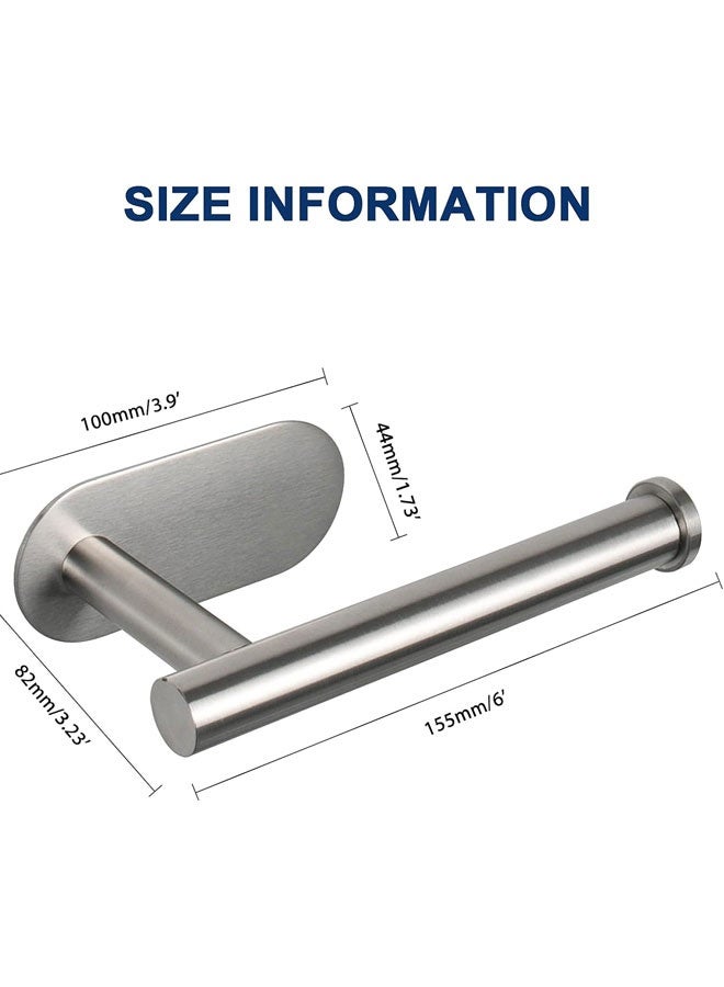 WangPangZi Toilet Paper Holder Self Adhesive, Premium Thicken SUS304 Stainless Steel Rustproof Adhesive Toilet Roll Holder no Drilling for Bathroom, Kitchen, Washroom - Image 2