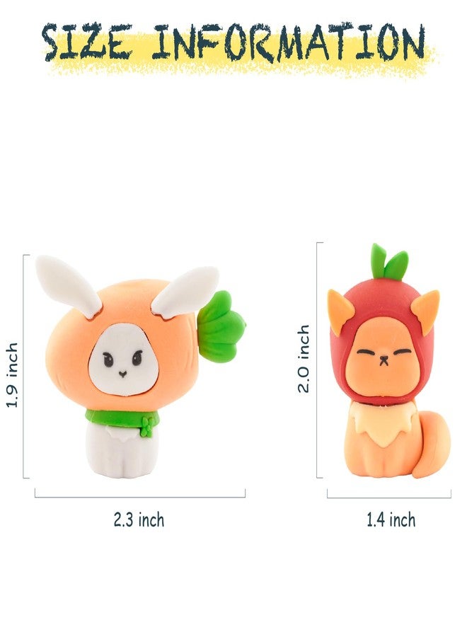 Clock King Morphique Zoo Series - Animal Eraser Blind Boxes, 4Pcs Blind Boxes, Erasable Puzzle Cute Figures, Desktop Pets for Kids, Classroom Rewards, Back to School Supplies, Party Gifts. - Image 3