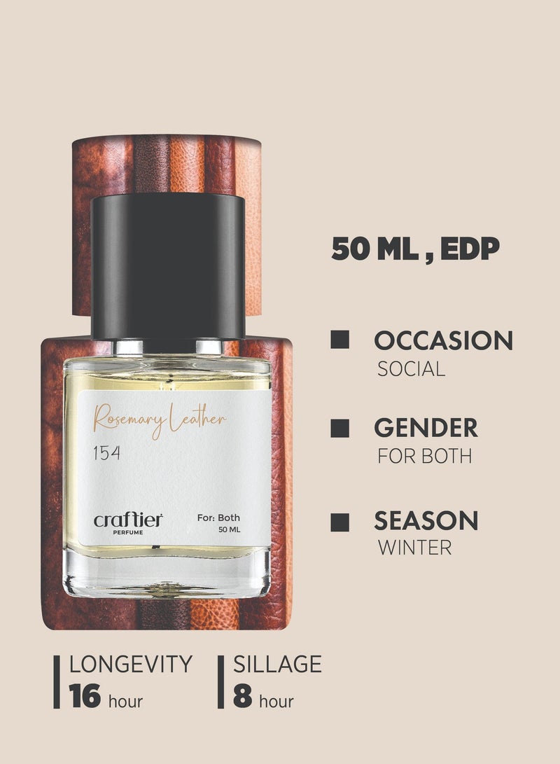 Craftier Perfume ROSEMARY LEATHER - Inspired of-IMPERIAL VALLEY, Eau De Parfum for Men & Women - 50ml, Long Lasting Ambery Fragrance Upto 16 Hrs, Travel Size Unisex Perfume - Image 5