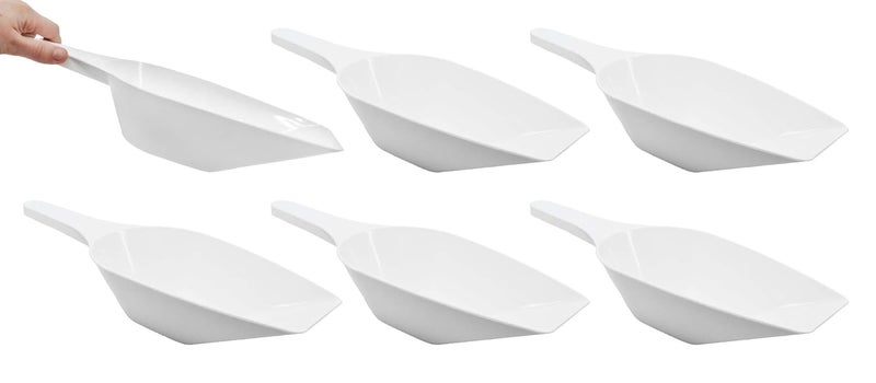 EISCO 6PK Scoops, 1000ml (33.8oz) - Polypropylene Plastic - Flat Bottom - Excellent for Measuring & Weighing - Autoclavable - Image 1