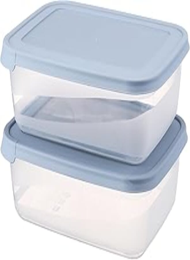 Bager Cook&Keep Rectangular Storage Box Set 2X3000 Ml, blue
