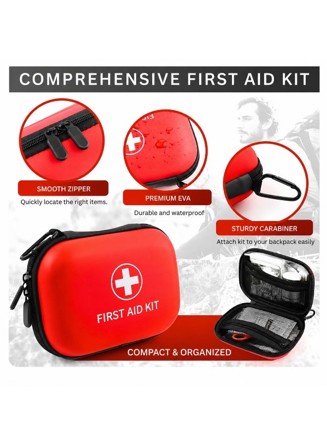 LA LUSH 200-Piece First-Aid-Kit / First Aid Box for Car, Home, Travel, Camping, Businesses, Compact Waterproof Hard Case, Public Emergency Medical Kits – Ideal for Survival, Vehicle, Boat, Sports, Hiking and Office. - Image 2