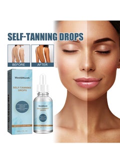 West&Month Self Tanning Drops Body Face Self Tanner Sunless Self Tanning Water  - Image 1