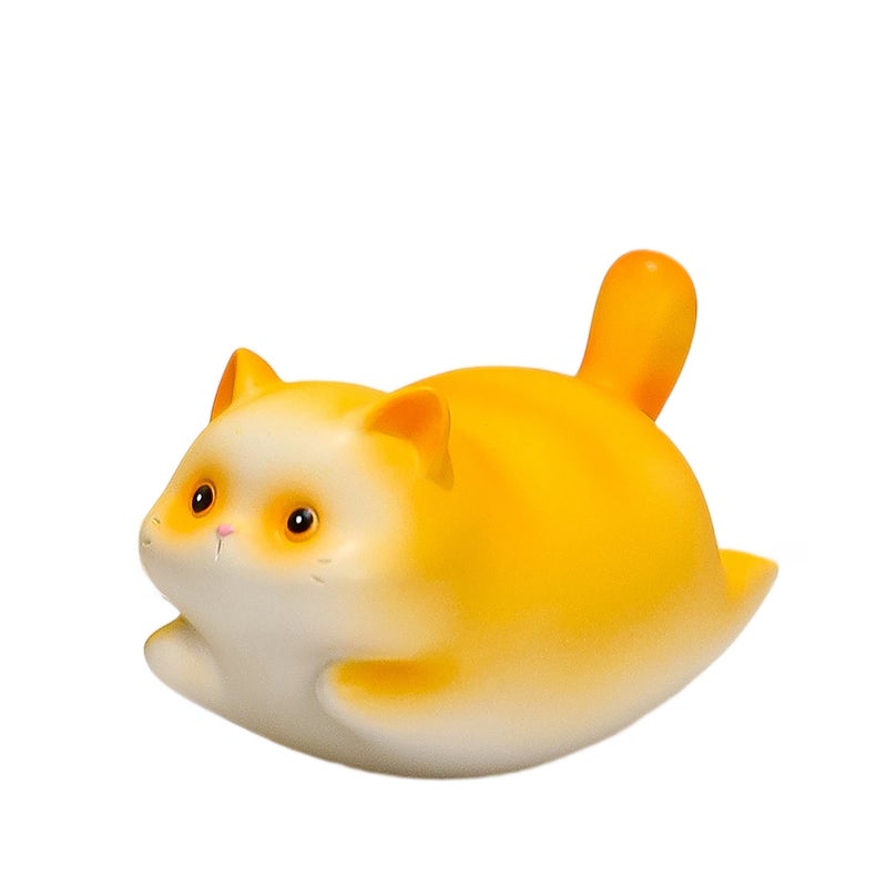 Cute Furry Cat Wobble Toy Resin Figurine Desk Decor - Image 5