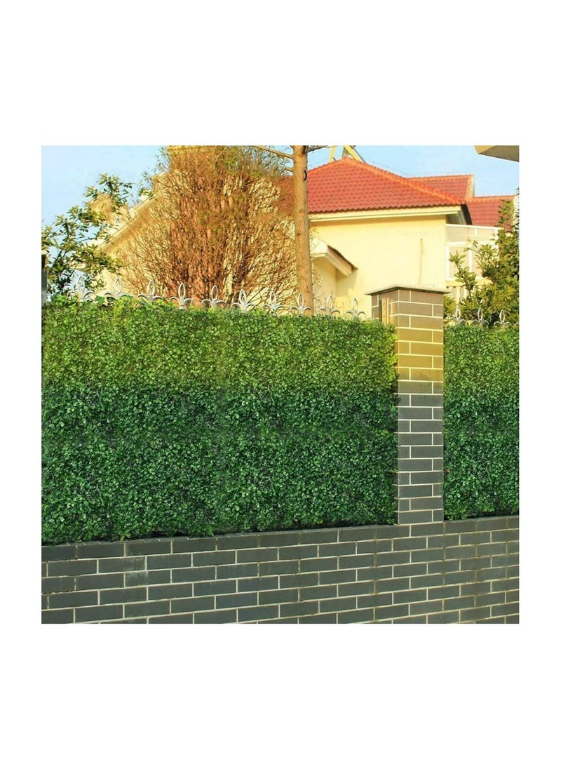 LINGWEI Artificial Hedge Fence Privacy Screen Lawn for Indoor Outdoor Wall Floor Decoration Realistic Green Plants Garden Decor Boxwood(5pcs)  - Image 2