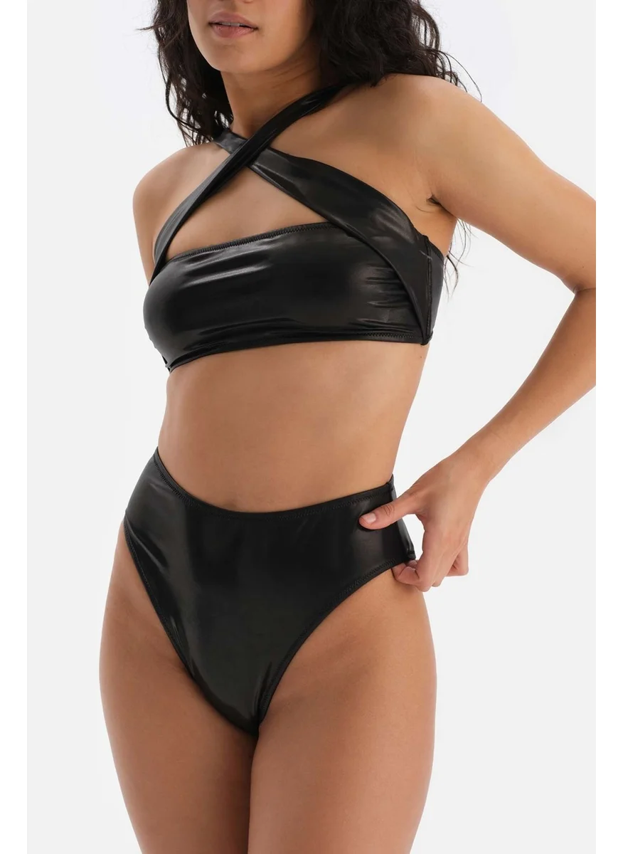dagi Black Halter Neck Bikini Top