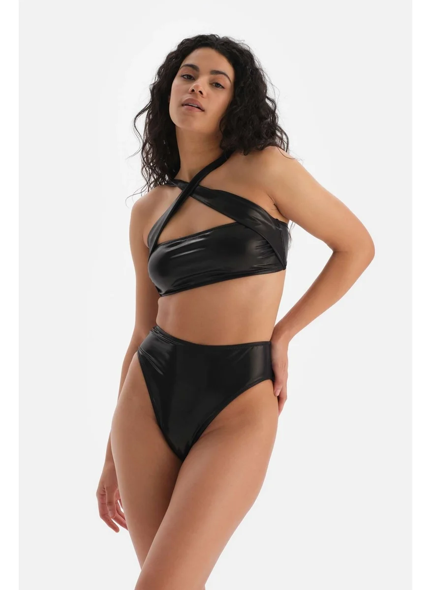 dagi Black Halter Neck Bikini Top