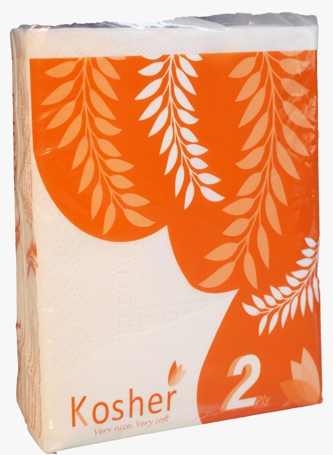 Kosher Tissue Paper Napkins/Dinner Napkin | Pack of 4 | 2 Ply Premium Table & Dinner Napkins | 50 Sheets per Pack | Soft, Absorbent, Lint Free & Eco Friendly - Image 1
