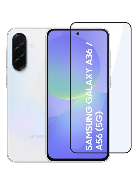 Samsung Galaxy A56 / A36 ESD Anti Static 9H Premium Tempered Glass Screen Protector With Black Frame