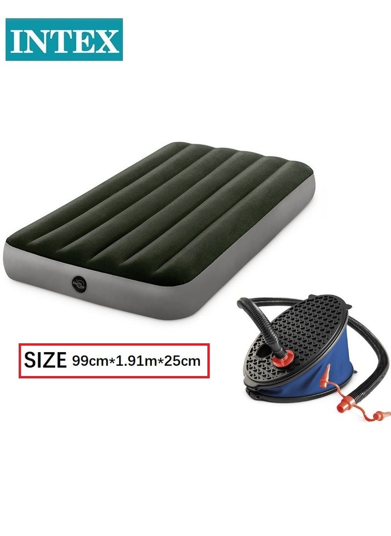 INTEX Dura Beam Downy Airbed with Built-in Foot Pump，Portable Inflatable Mattress For Indoor And Outdoor Use  - Image 2
