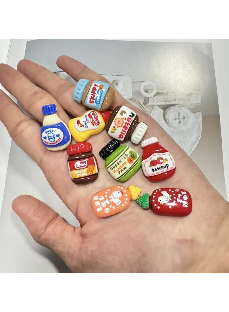 Goolsky 8pcs fridge magnets, Cartoon DIY fridge magnets, Cute decorative fridge magnets, DIY phone case decorations, personalized fridge magnets for kitchen office Whiteboard lockers and dishwashers, kitchen decor, home decor  - Image 4
