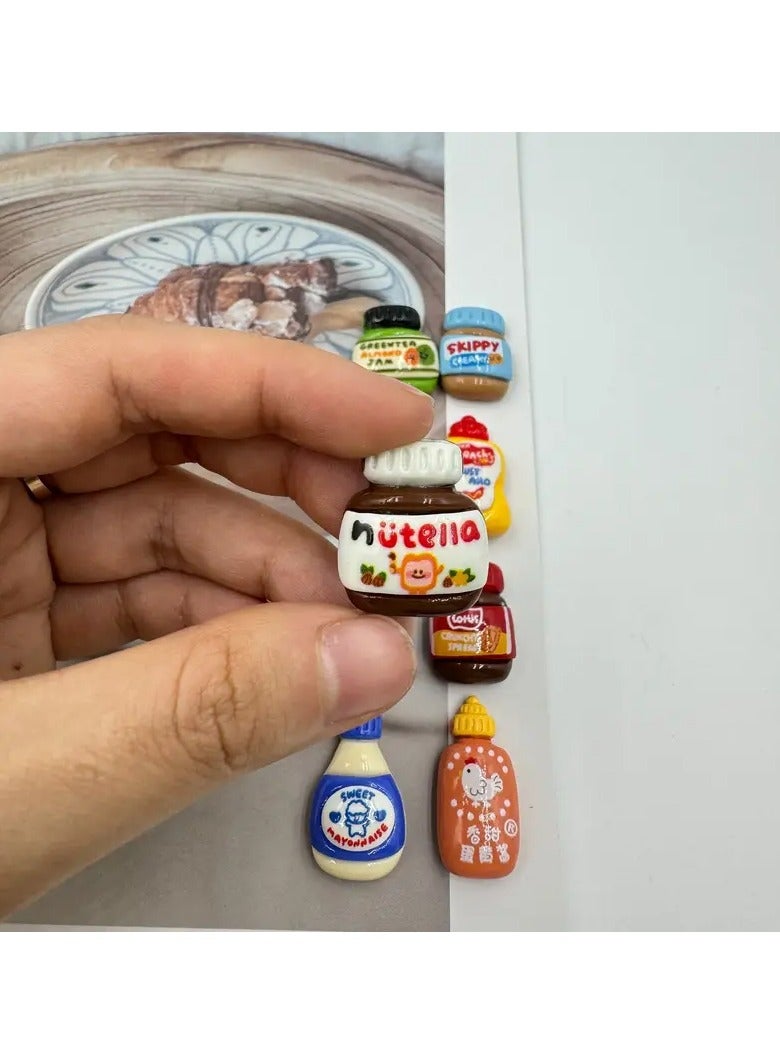 Goolsky 8pcs fridge magnets, Cartoon DIY fridge magnets, Cute decorative fridge magnets, DIY phone case decorations, personalized fridge magnets for kitchen office Whiteboard lockers and dishwashers, kitchen decor, home decor  - Image 3