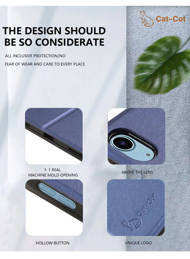 Cat - Cot Protective Fold Case Cover For Apple iPad 2/3/4 -Navy Blue - Image 3