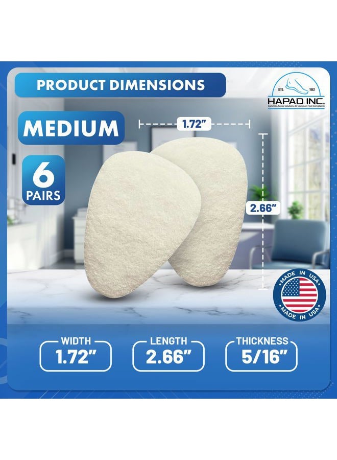 Hapad Metatarsal Foot Pain Relief Cushion, Foot Pads and Shoe Inserts Orthotics for Metatarsalgia Topical Pain Relief, Ball of Foot Cushion and Insoles for Morton's Neuroma, Medium, White - Image 5