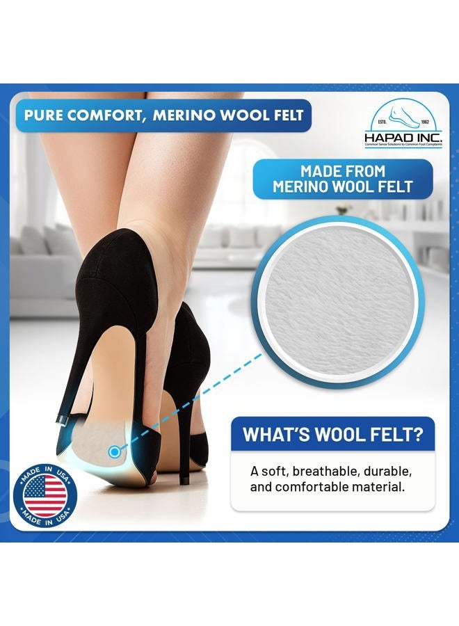 Hapad Metatarsal Foot Pain Relief Cushion, Foot Pads and Shoe Inserts Orthotics for Metatarsalgia Topical Pain Relief, Ball of Foot Cushion and Insoles for Morton's Neuroma, Medium, White - Image 4