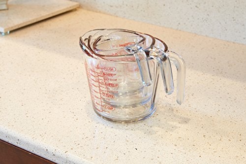 Anchor Hocking Glass Measuring Cups, 3 Piece Set (1 Cup, 2 Cup, 4 Cup liquid measuring cups) - Image 4