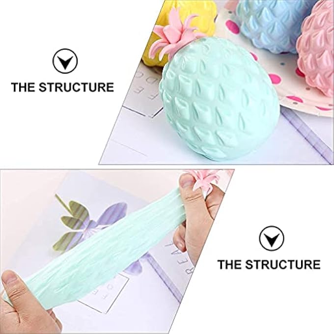 N.C Pineapple Sensory Squeeze Stress Ball Fidget Toy - Image 5