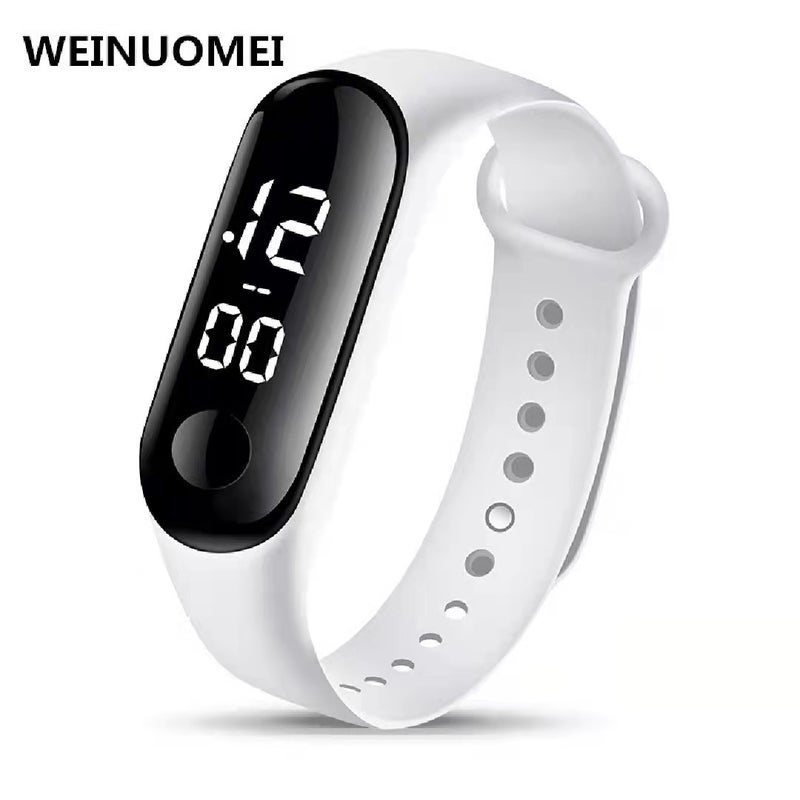 Waterproof LED M3 Bracelet New Fashion Sports Kids Watch White