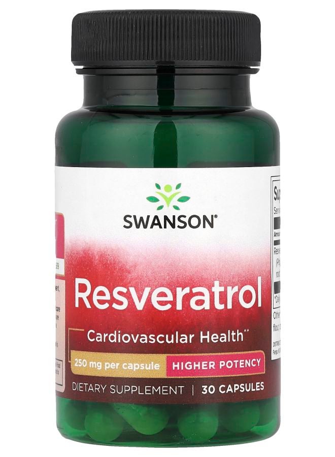 SWANSON Resveratrol 250 mg 30 Capsules