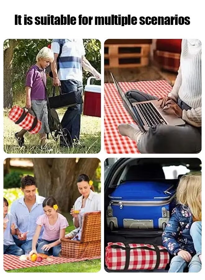 APEX 200 CM Foldable Picnic Blanket Waterproof Beach Picnic Blanket Outdoor Portable Picnic Mats for Camping Family Park Garden with Disposable Picnic Mats - Image 2