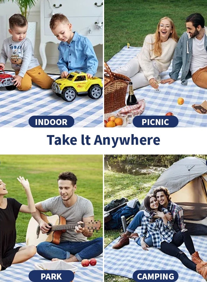 أبيكس 200 سم طوي نزهة بطانية للماء الشاطئ نزهة بطانية في الهواء الطلق المحمولة نزهة الحصير للتخييم حديقة الأسرة بارك مع الحصير نزهة المتاح - Image 2